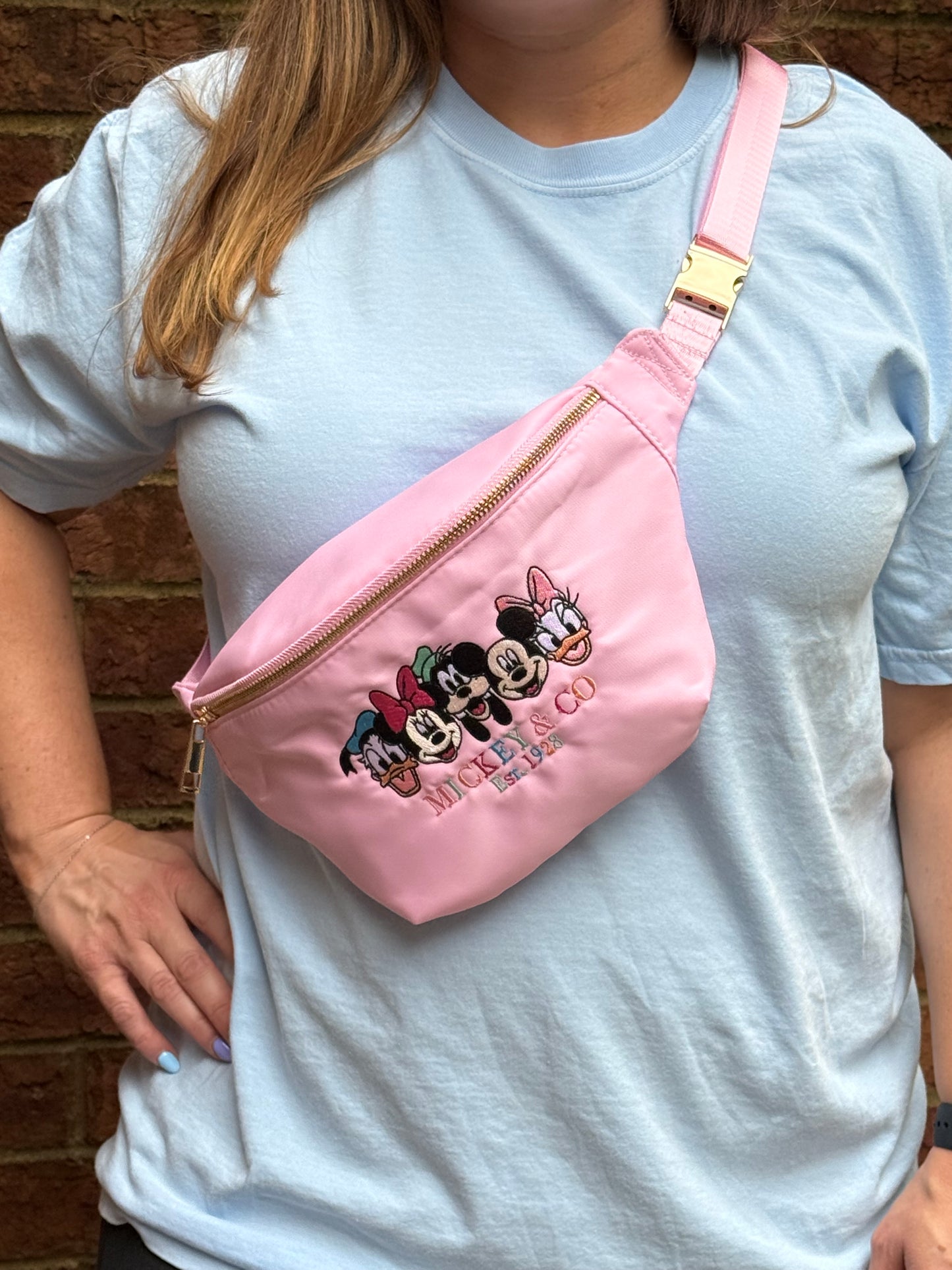 Mouse and Co Large Embroidered Fanny Pack