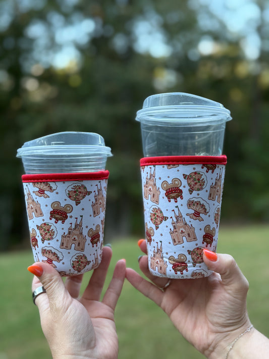 Magical Gingerbread Park Icons Coffee Sleeves