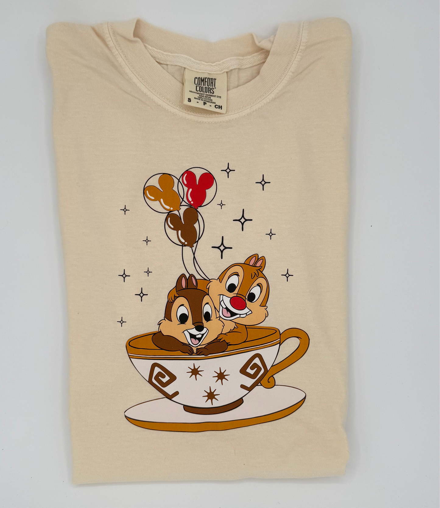 Chipmunks in Teacups Comfort Colors Shirt