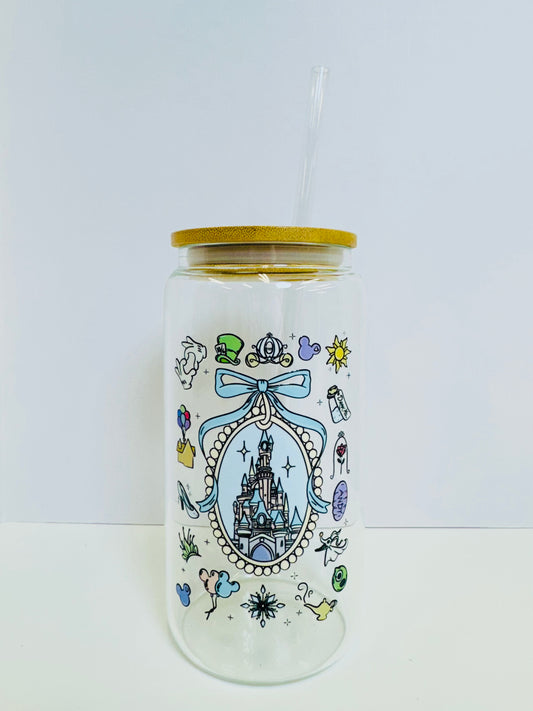 Magical Castle 16oz Glass Cup