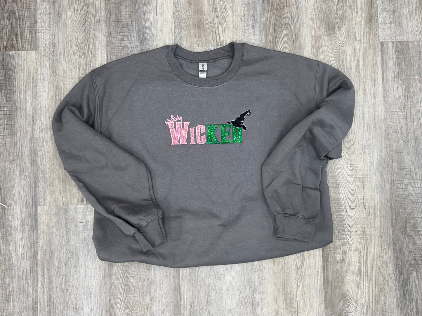Wicked Appliqué Embroidered Sweatshirt - Adult