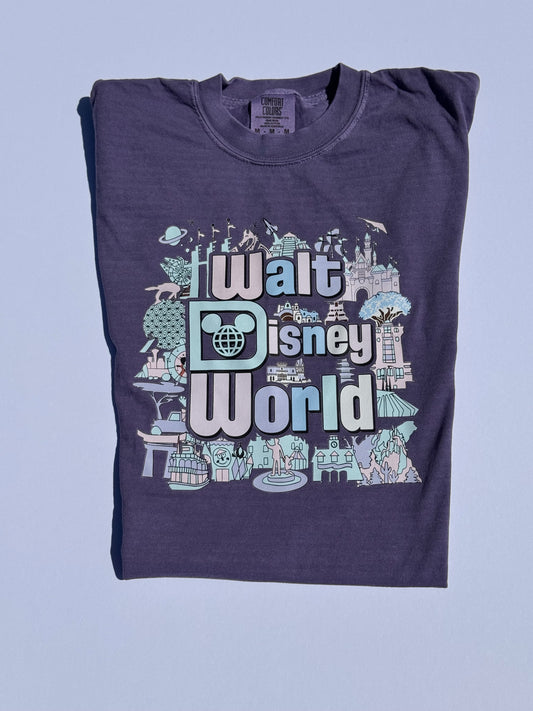 WDW Collage Comfort Colors Shirt