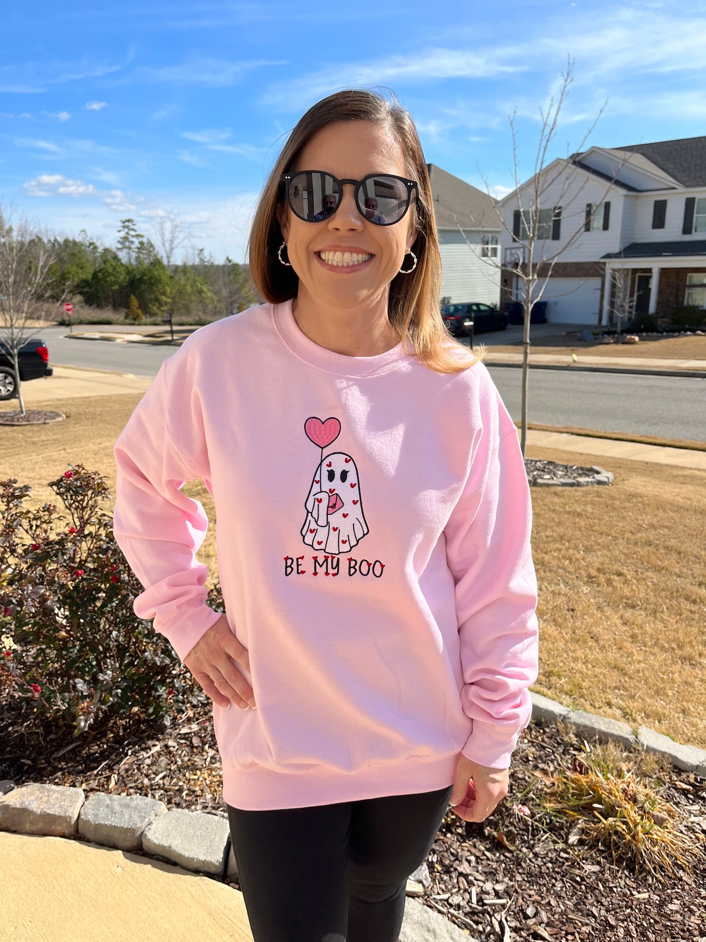 Be My Boo Embroidered Sweatshirt