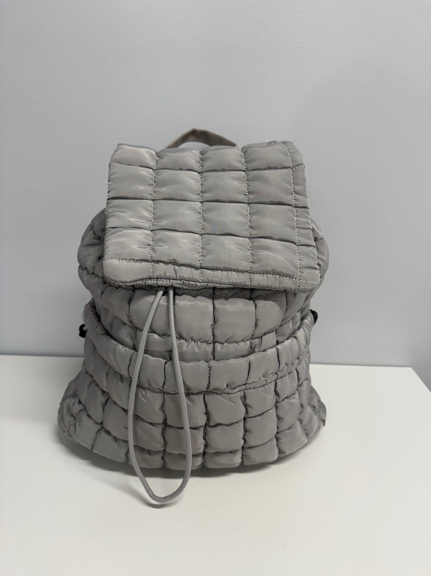 Puffer Quilted Backpack Purse