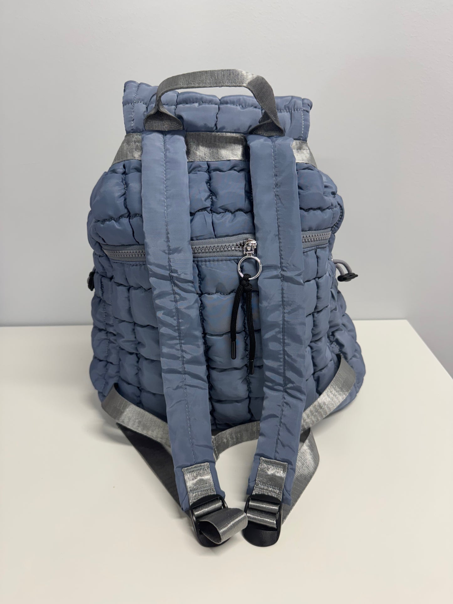 Puffer Quilted Backpack Purse