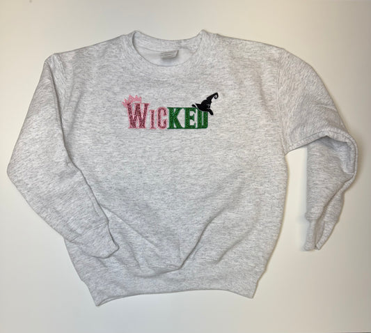 YOUTH Wicked Appliqué Embroidered Sweatshirt