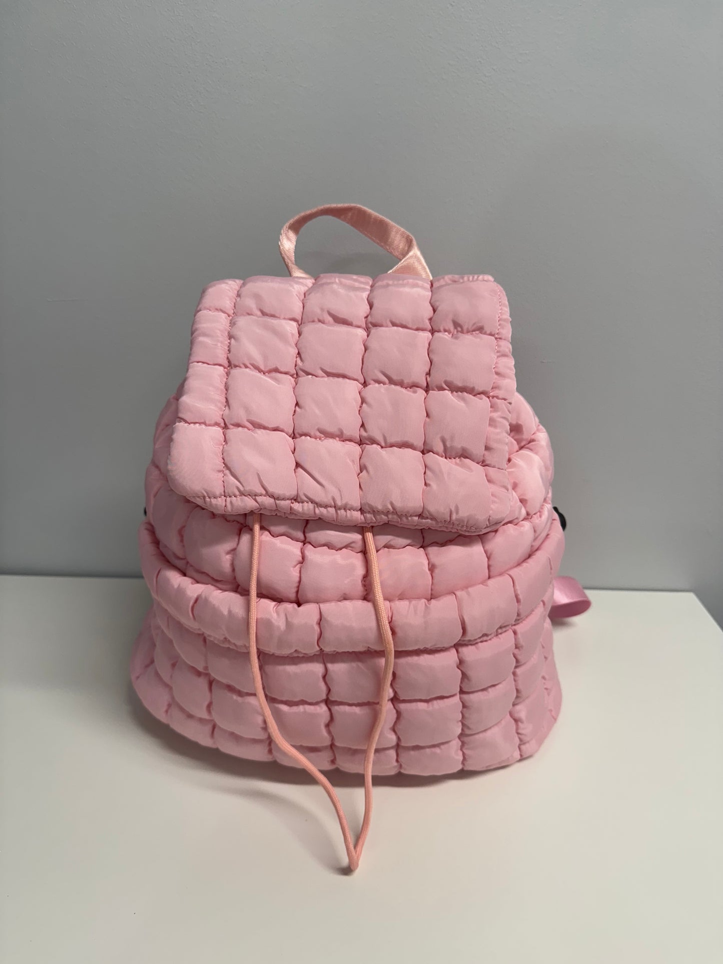 Puffer Quilted Backpack Purse