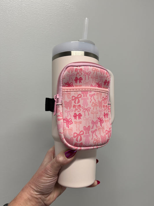 Pink Coquette Bows Tumbler Bag