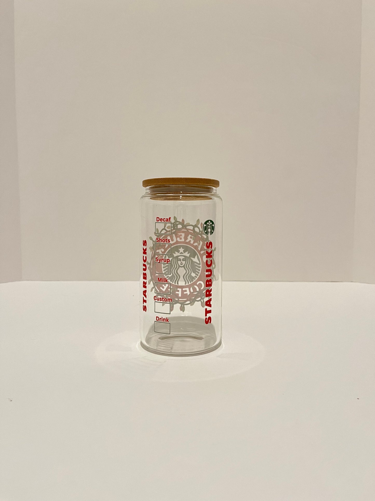 Starbies Glass Cup