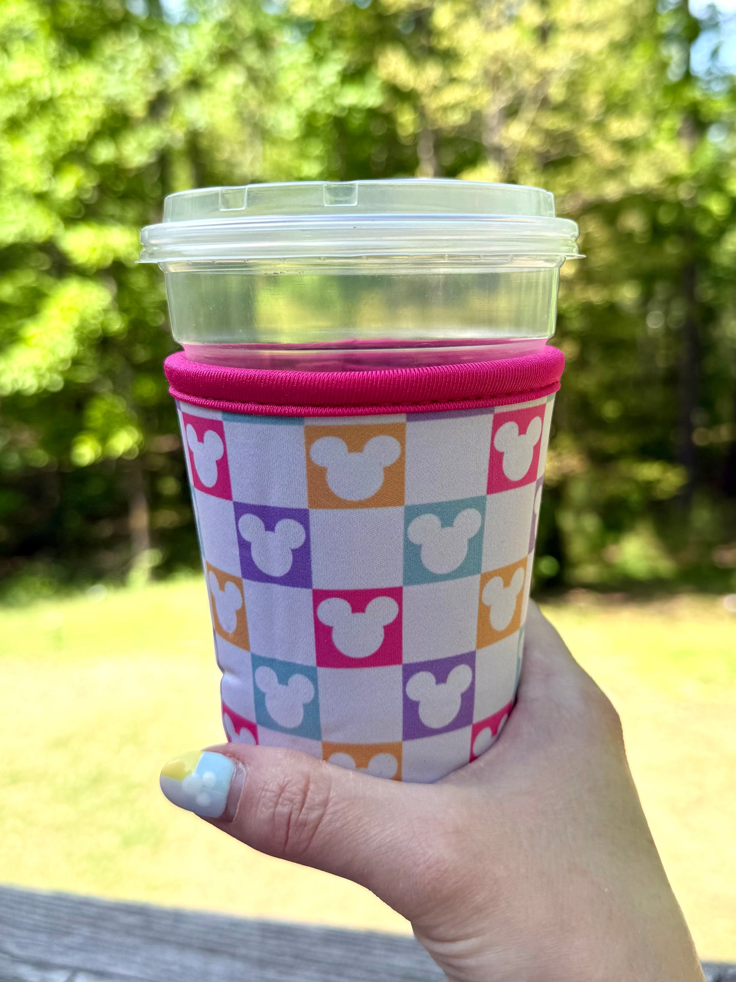 Mouse Checkered Coffee Sleeves