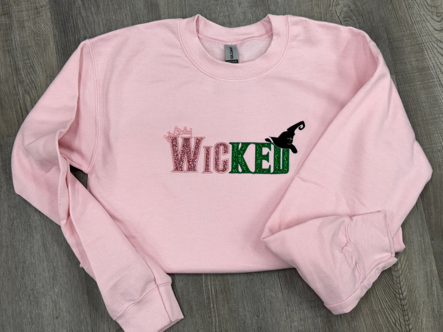 Wicked Appliqué Embroidered Sweatshirt - Adult