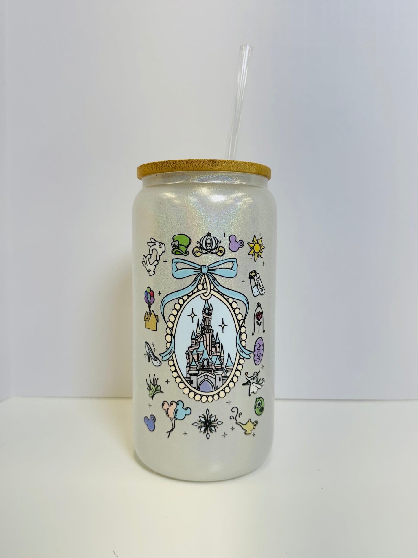 Magical Castle 16oz Glass Cup