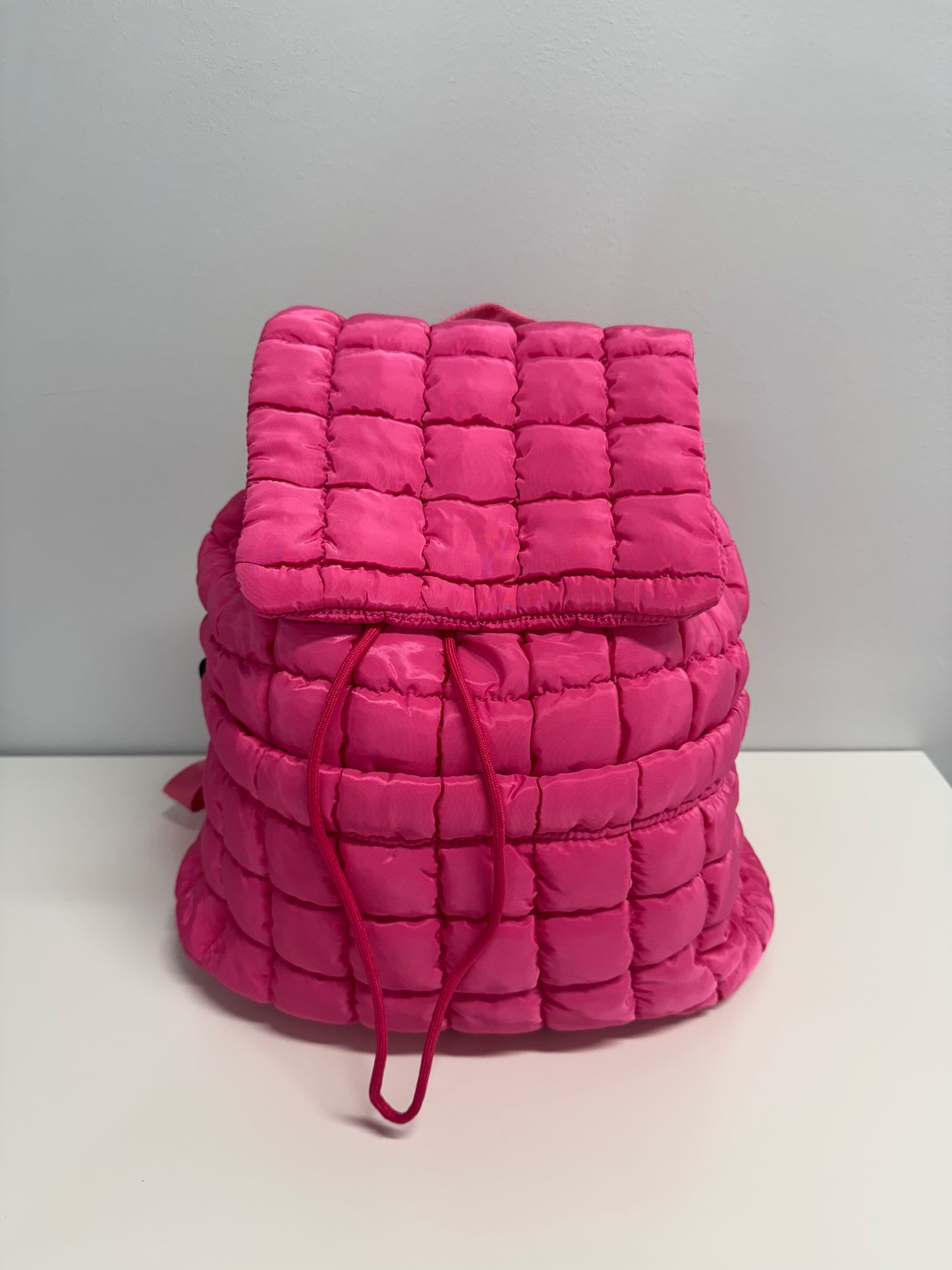 Puffer Quilted Backpack Purse