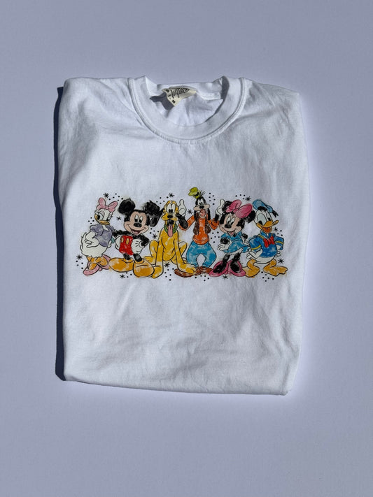 Fab Five with Dog Comfort Colors Shirt