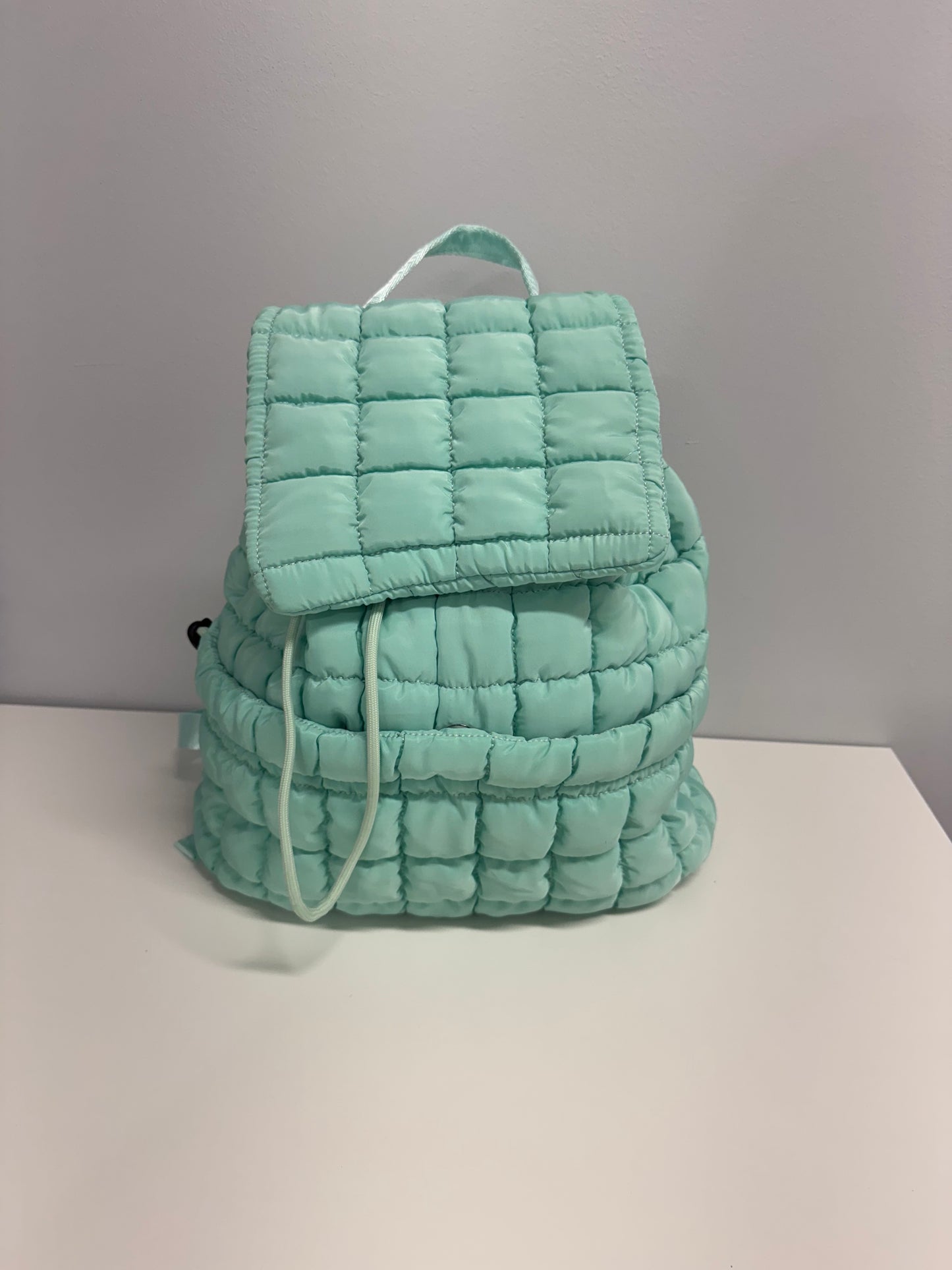 Puffer Quilted Backpack Purse