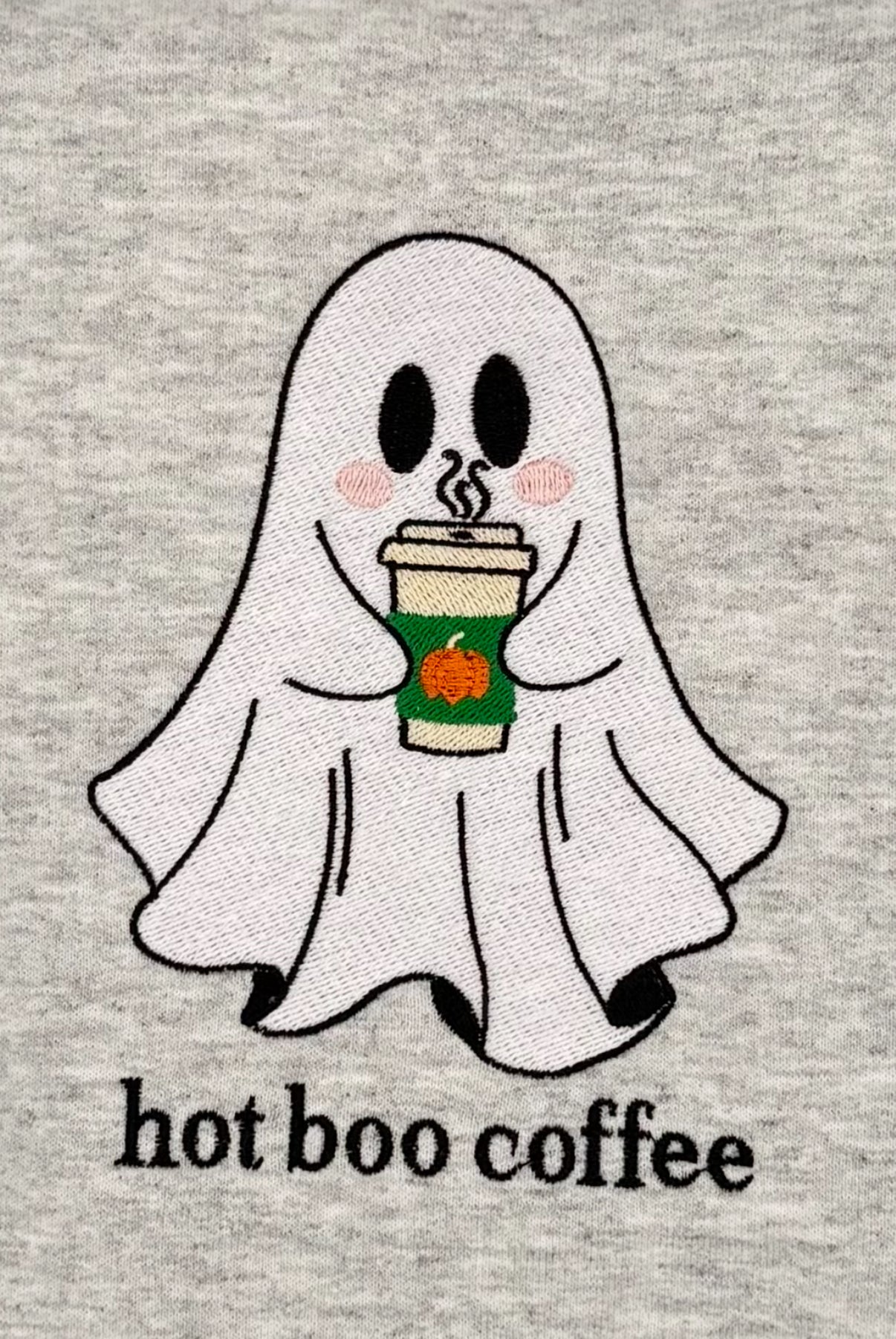 Hot Boo Coffee Embroidered Sweatshirt