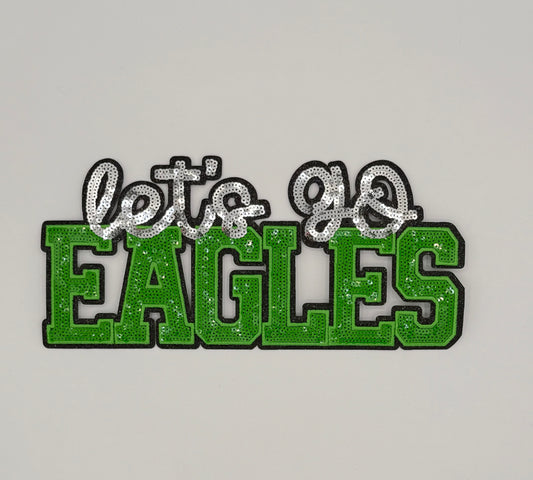 Let's Go Eagles Sequin Patch Sweatshirt