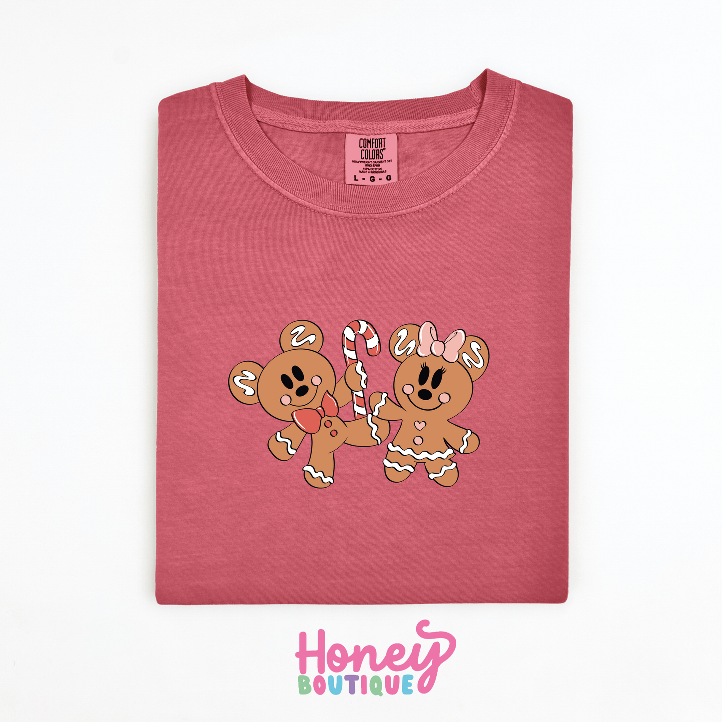 Gingerbread Mouse Couple Comfort Colors Shirt