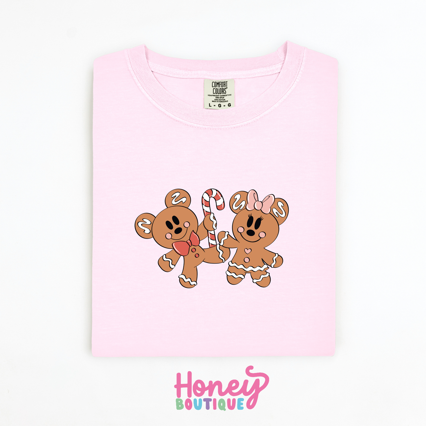 Gingerbread Mouse Couple Comfort Colors Shirt
