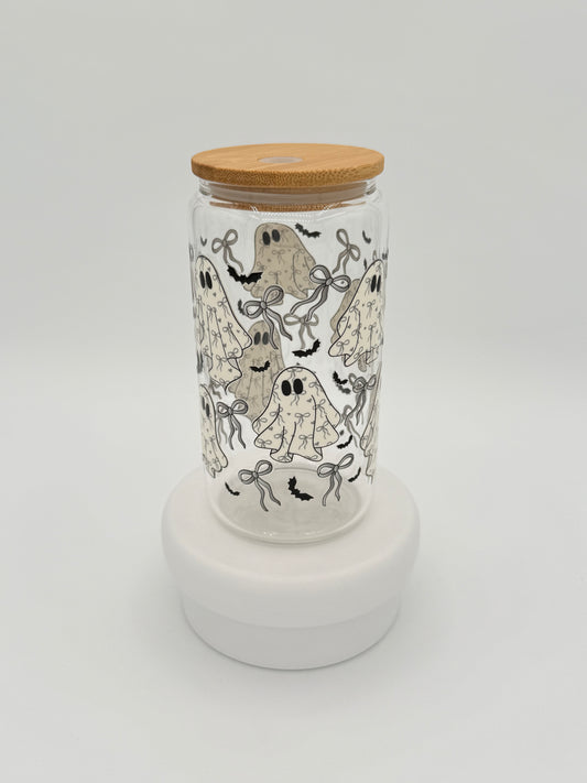 Coquette Ghost 16oz Glass Cup