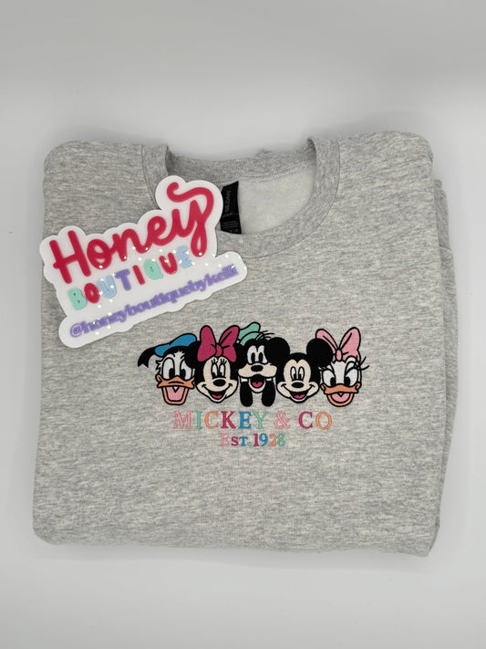 Mouse and Co Embroidered Sweatshirt