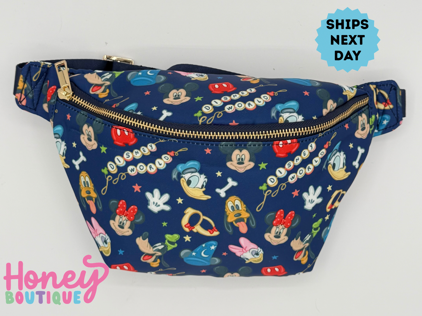NEW Navy Magical Friends LARGE Fanny Pack