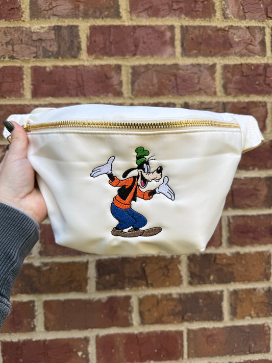 Large Goofy Embroidered Fanny Pack