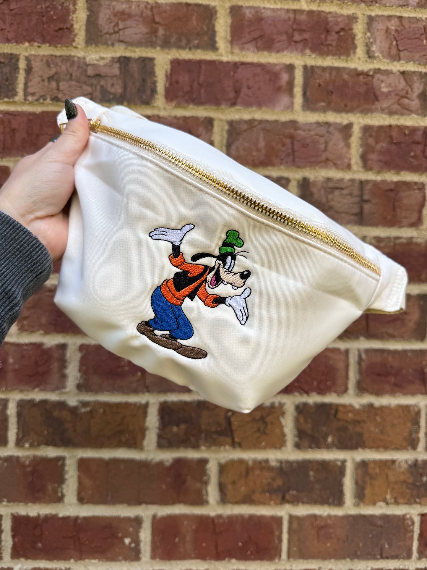 Large Goofy Embroidered Fanny Pack