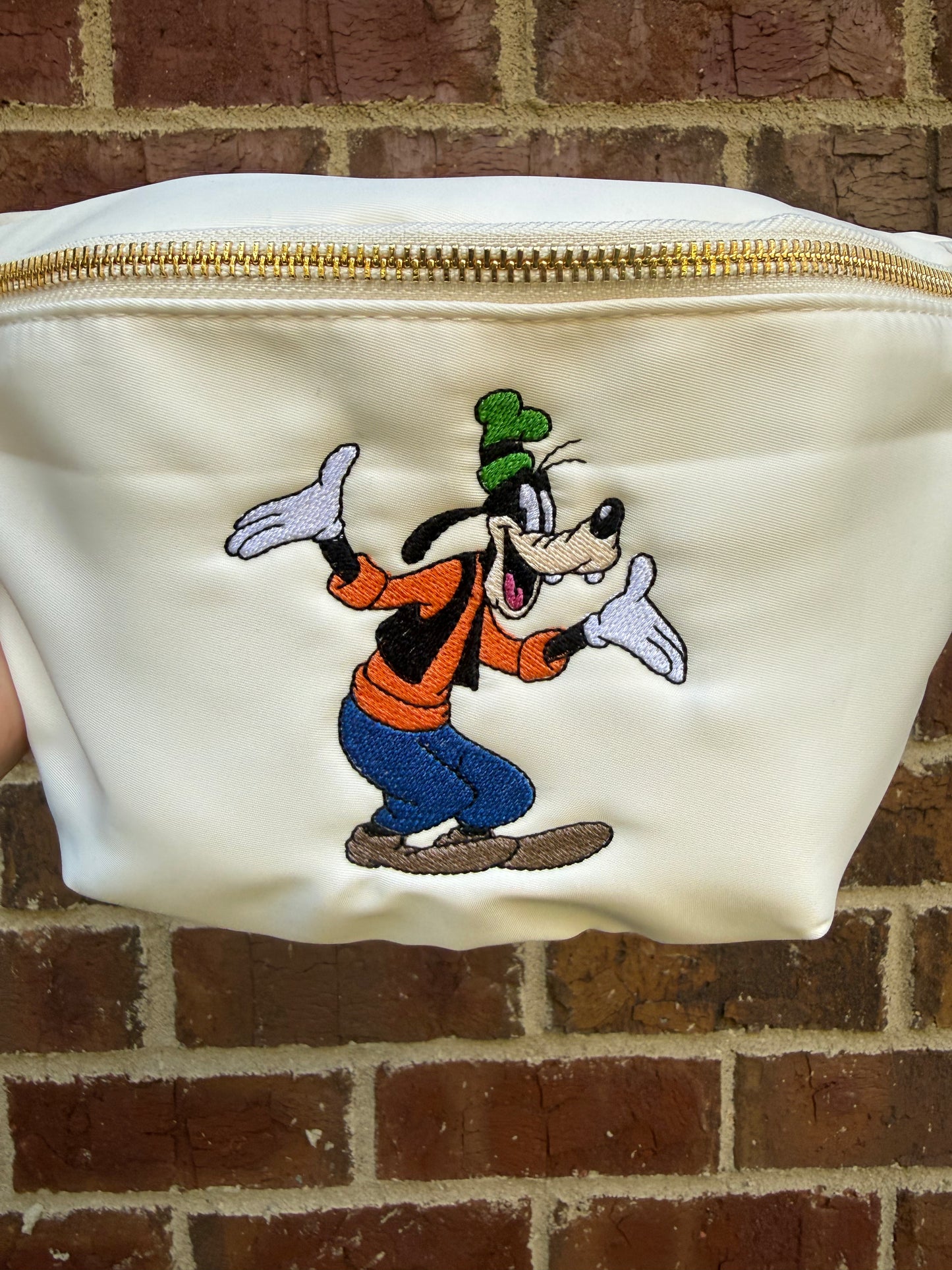 Large Goofy Embroidered Fanny Pack
