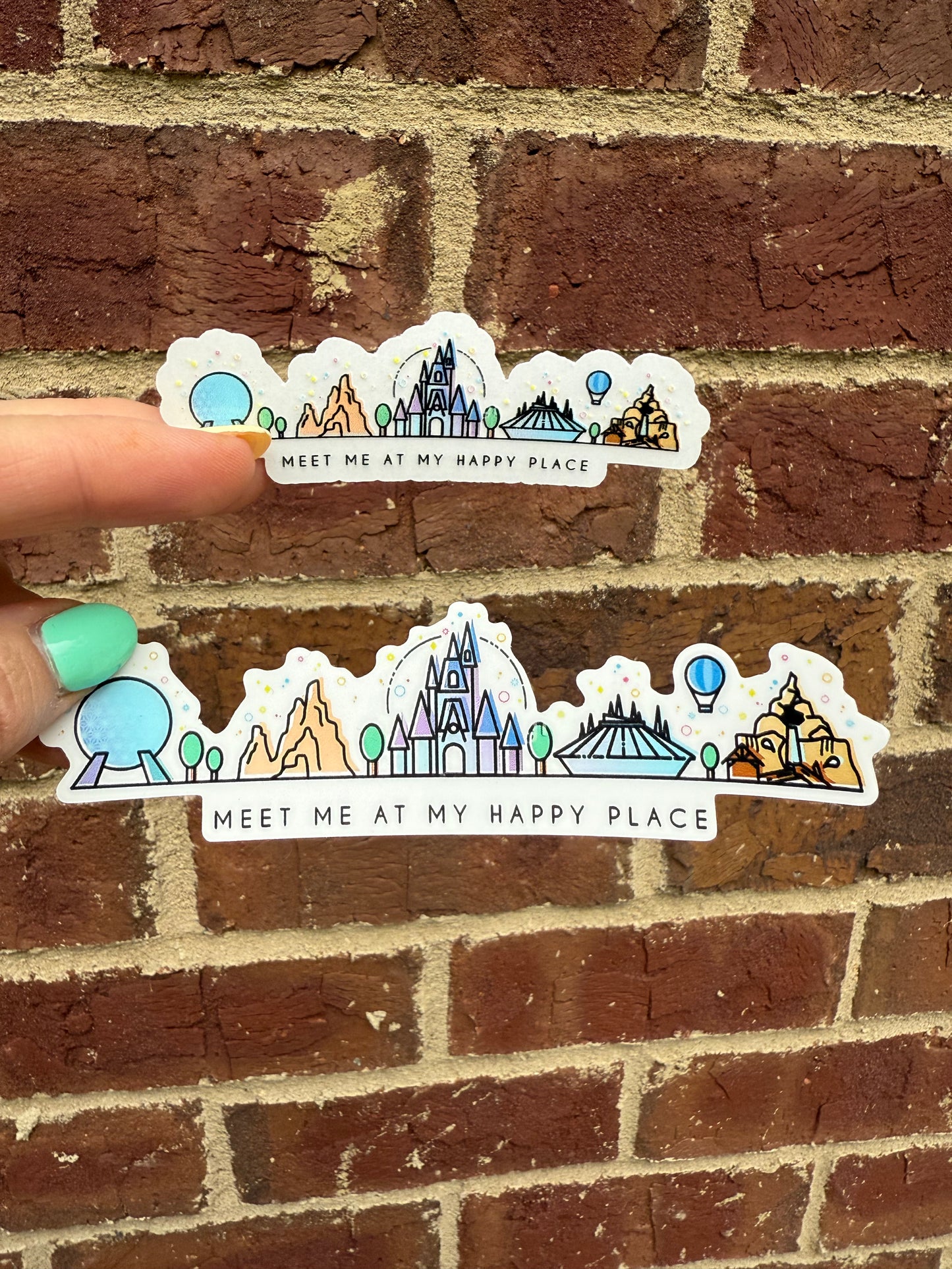 Meet Me at My Happy Place Sticker