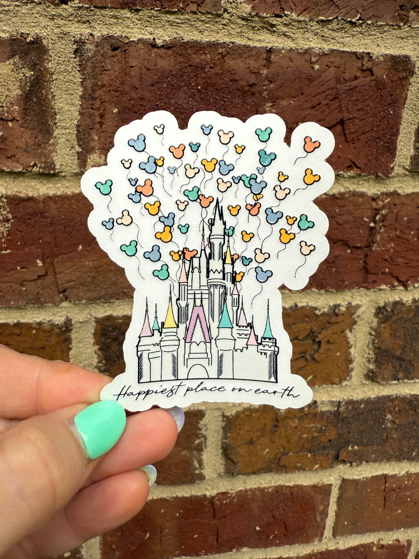 Balloon Castle Sticker