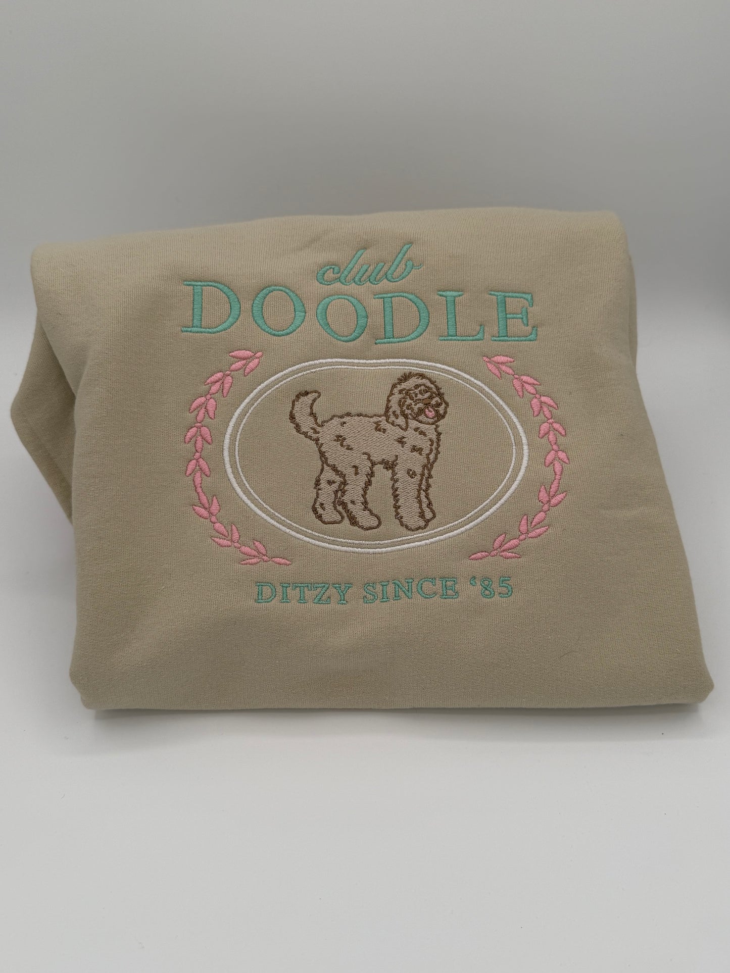 Club Doodle Goldendoodle Embroidered Sweatshirt