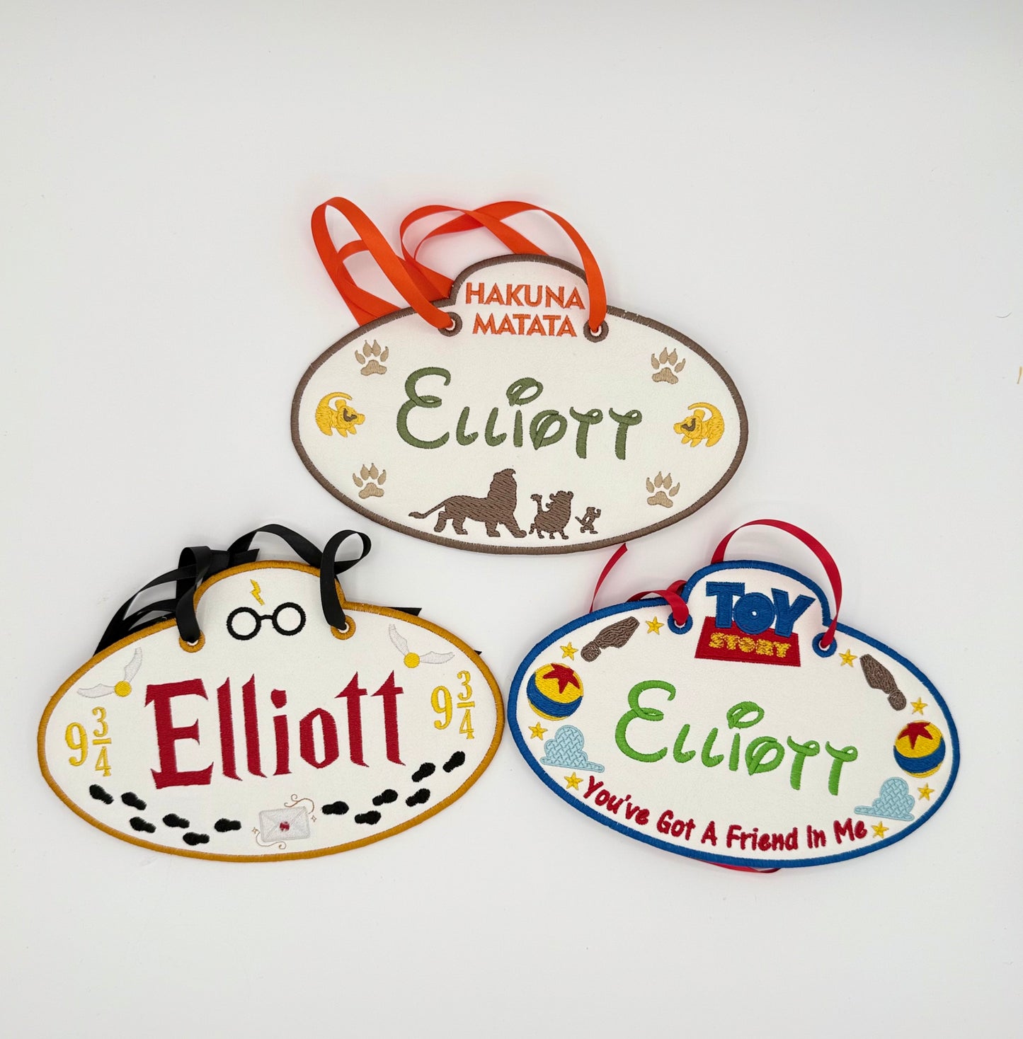 Harry's Wizard World Personalized Embroidered Stroller Tag