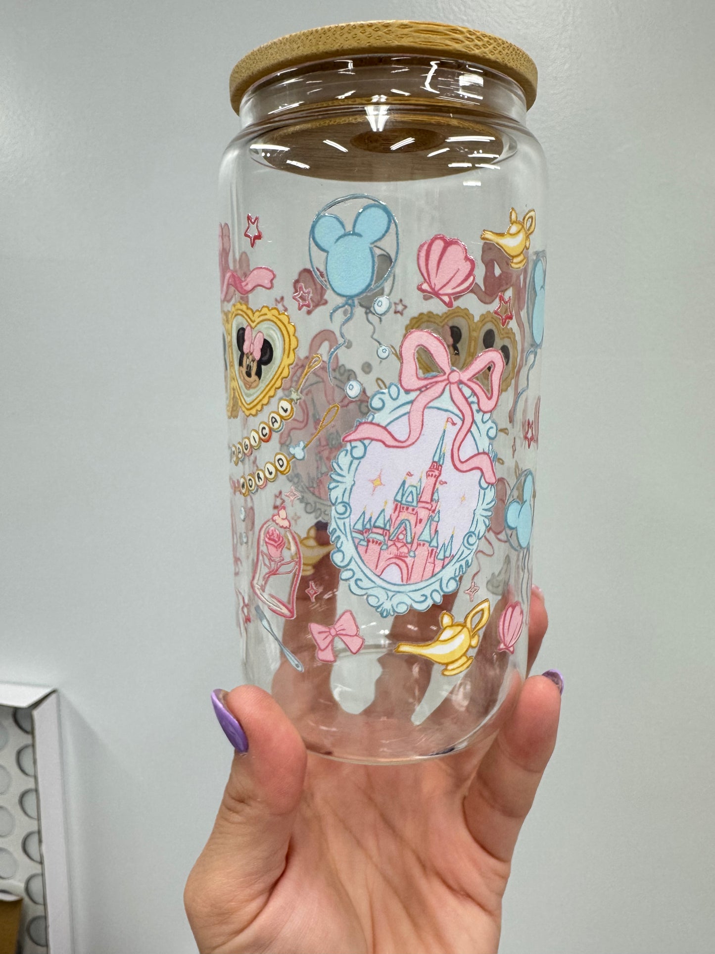 Magical World Coquette 16oz Glass Cup