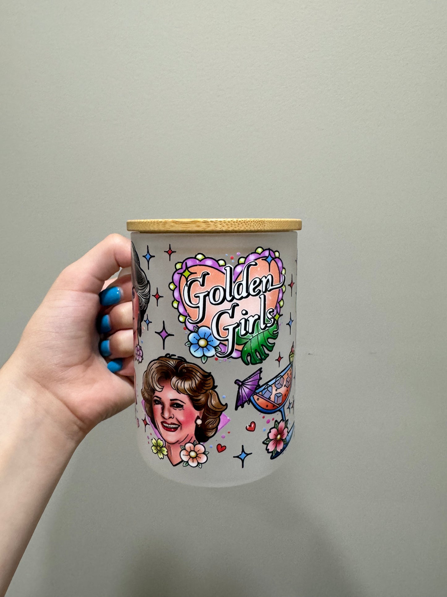 Golden Girls 16oz Glass Cup or Frosted Mug