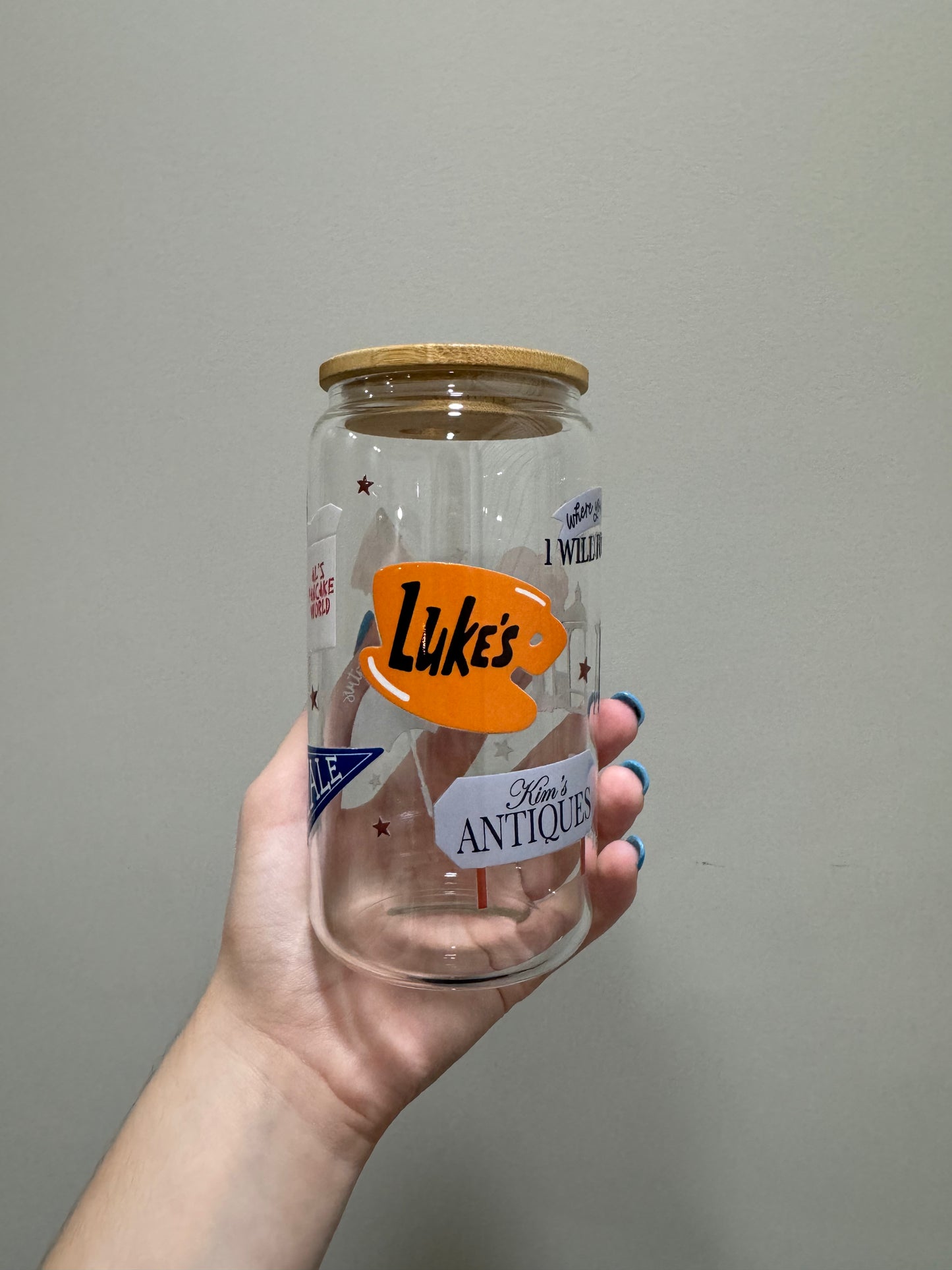 Gilmore Girls 16oz Glass Cup or Frosted Mug