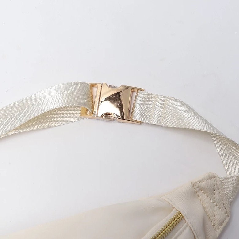 LARGE Nylon Fanny Pack, Chenille Patches, Personalized Fanny Pack Bag, Nylon Large Fanny