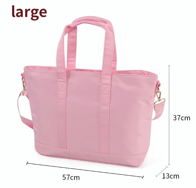 Nylon Tote Bags, Summer Travel Bags, Nylon Weekender Bag with Chenille Patches