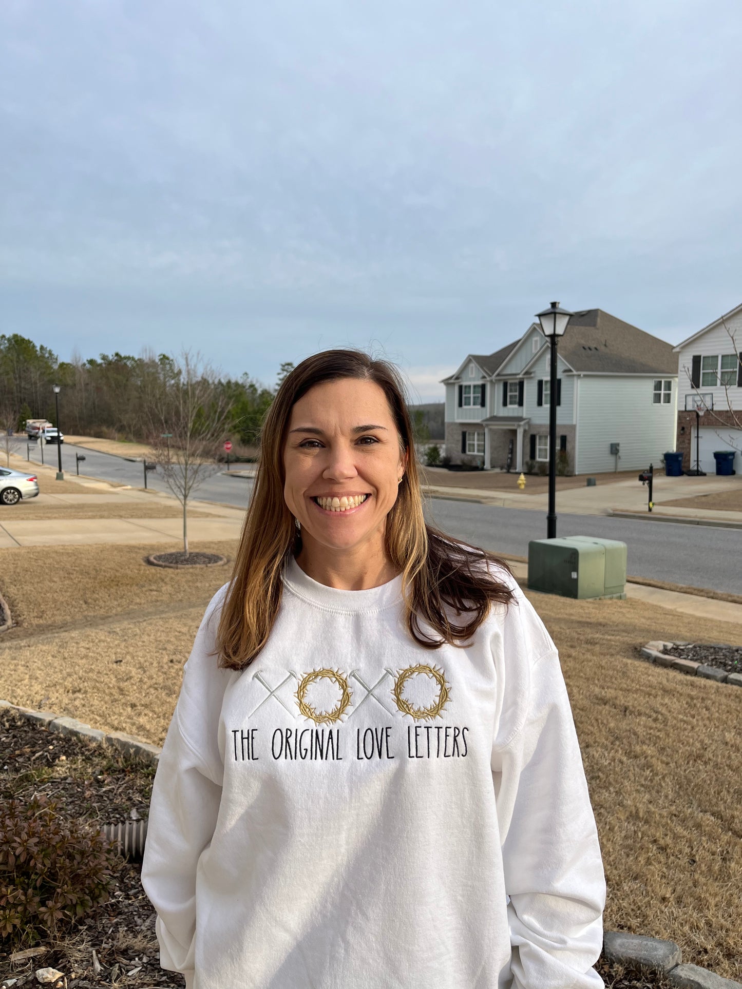 The Original Love Letters Embroidered Sweatshirt