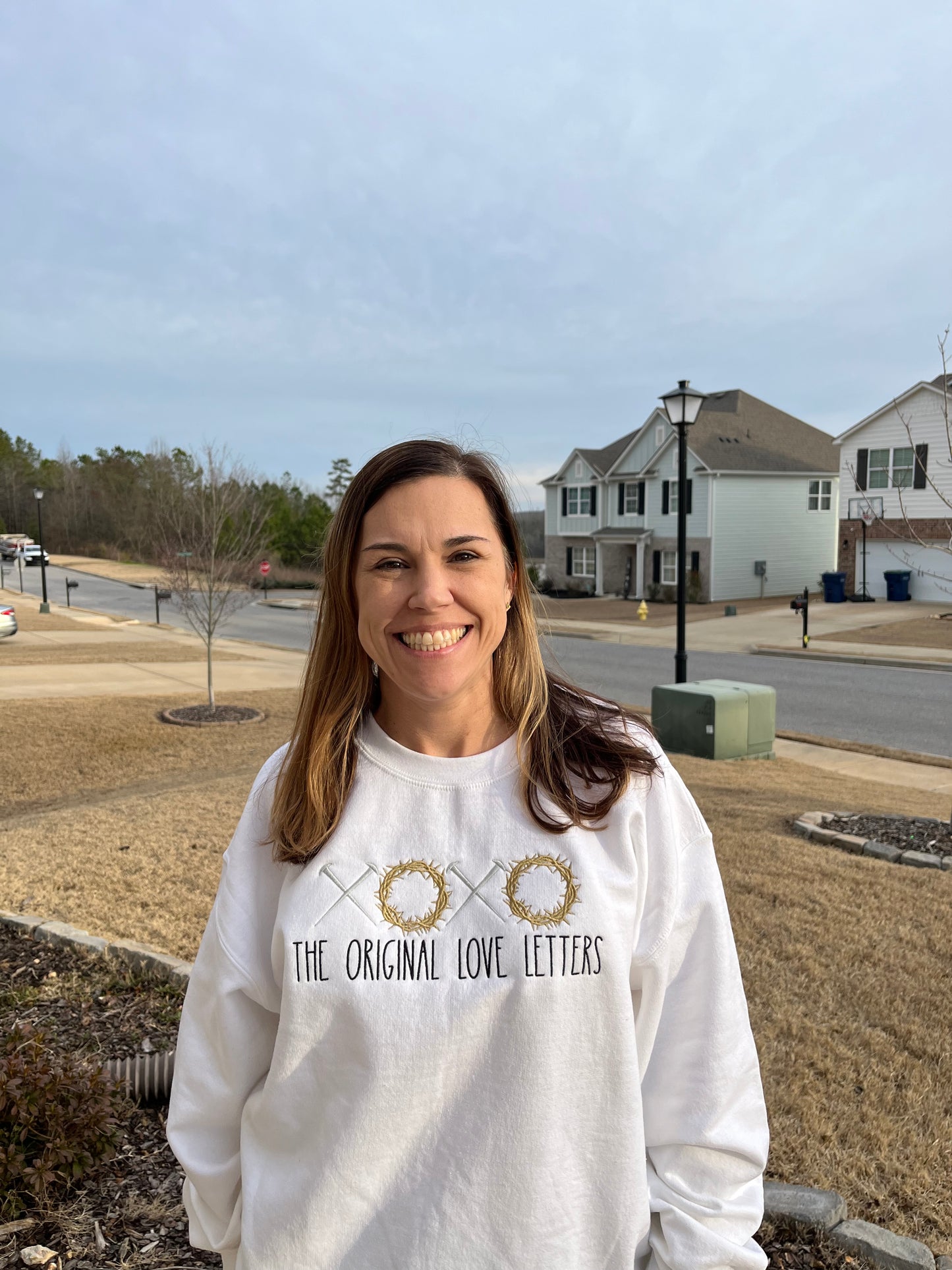 The Original Love Letters Embroidered Sweatshirt