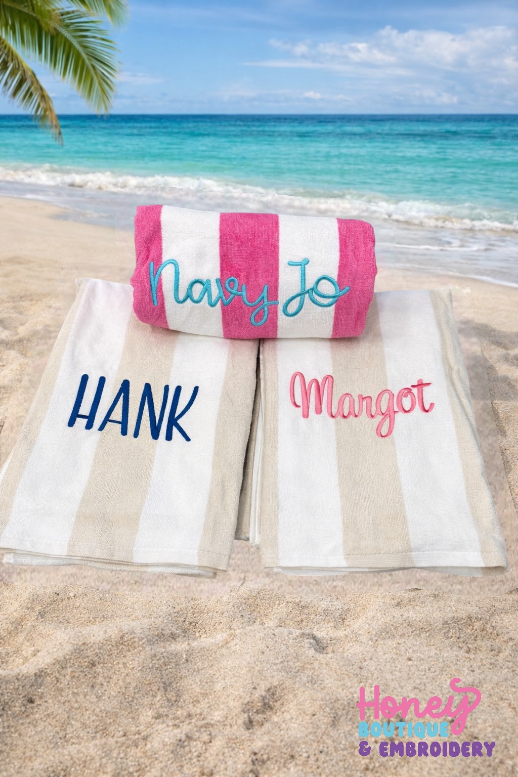 Embroidered Beach Towels