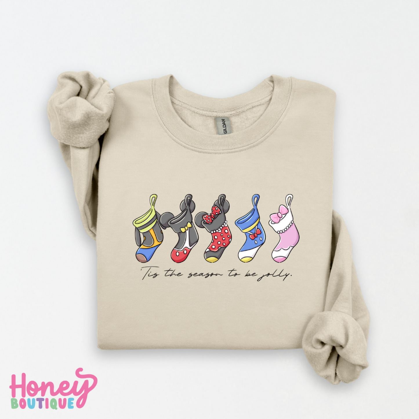 Mouse and Friends Stockings Sweatshirt