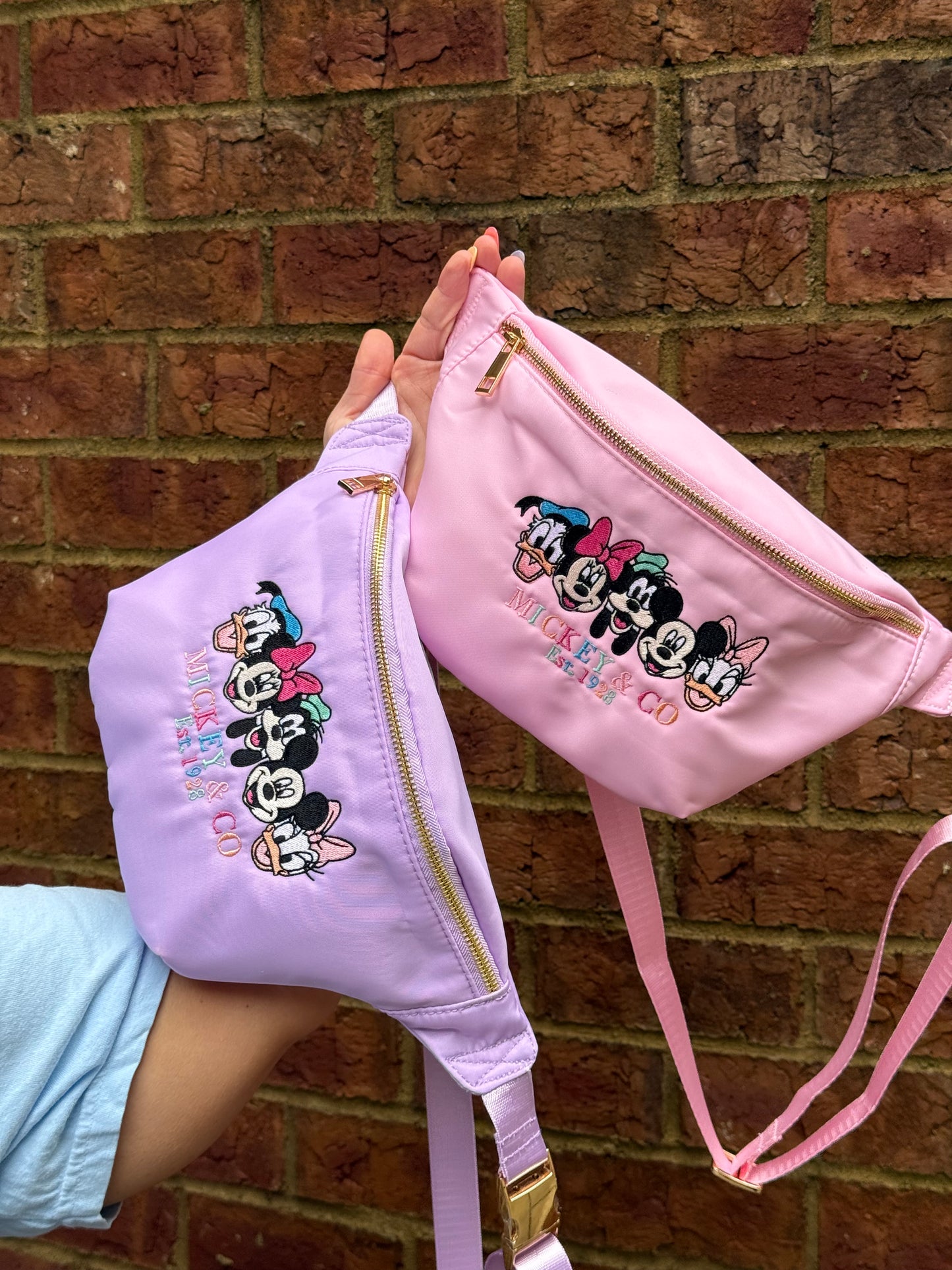 Mouse and Co Large Embroidered Fanny Pack