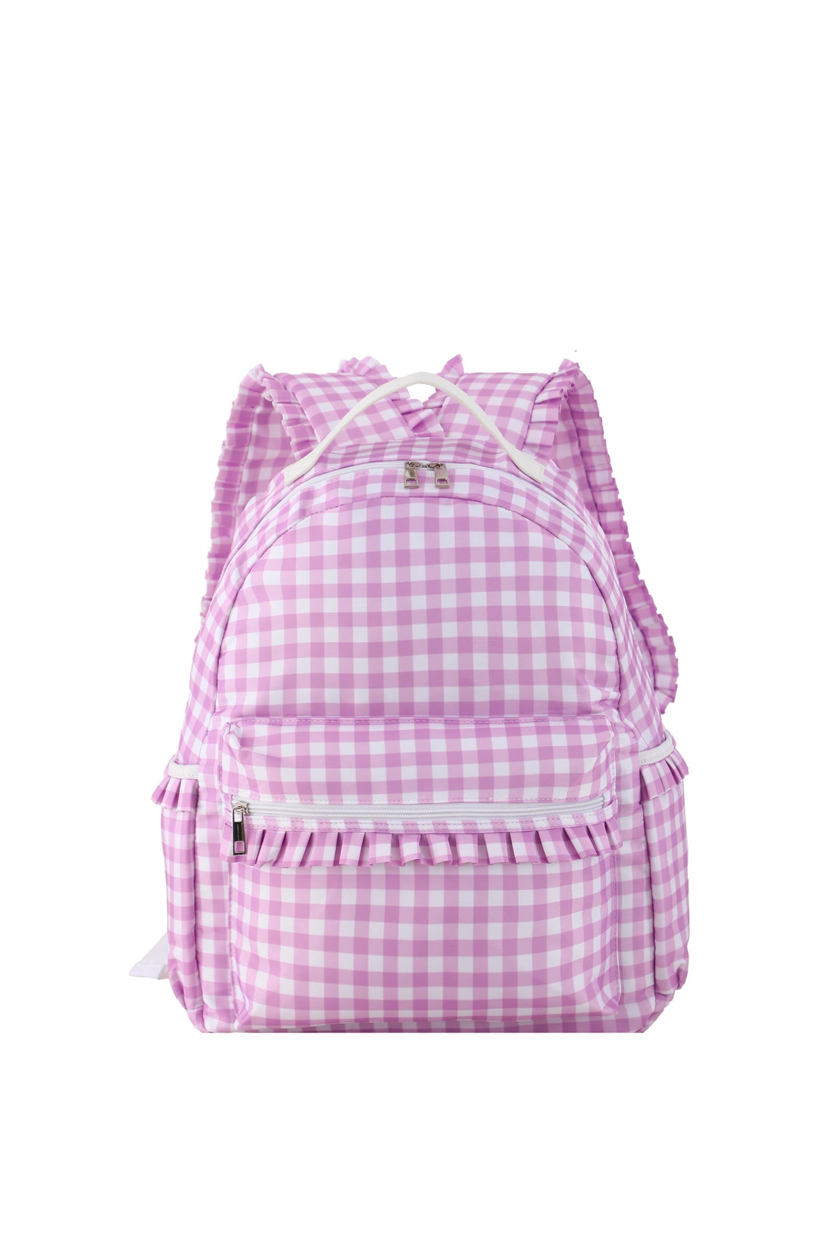 Gingham Full Size Backpack - Personalized with Embroidery
