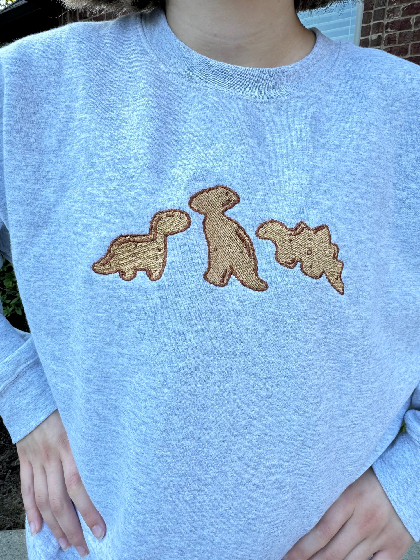 Dino Nuggets Embroidered Sweatshirt