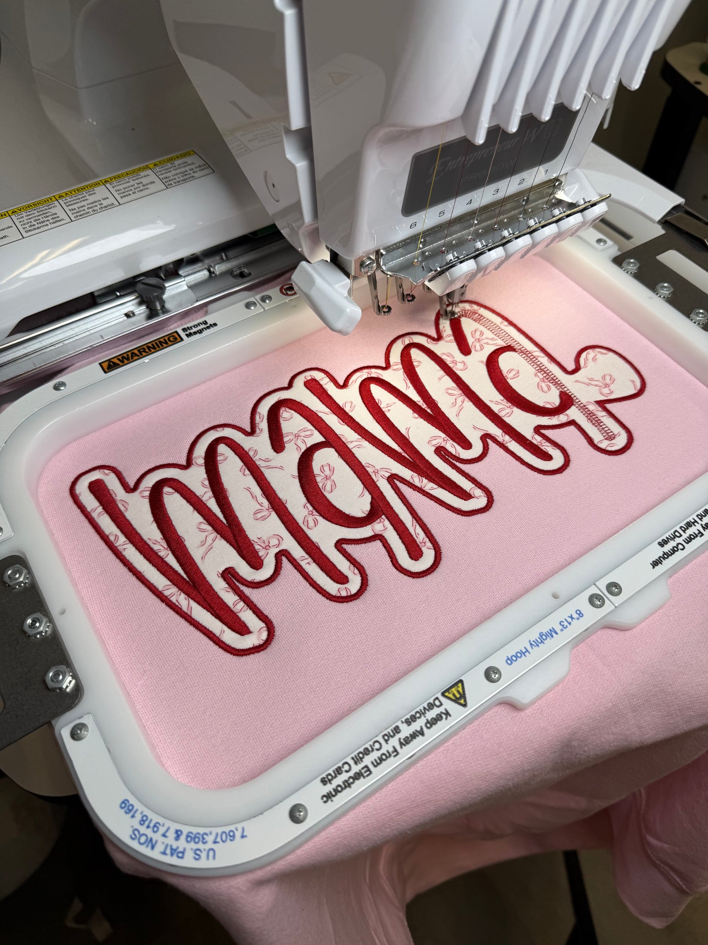 MADE FOR MORE Appliqué Embroidered Sweatshirt