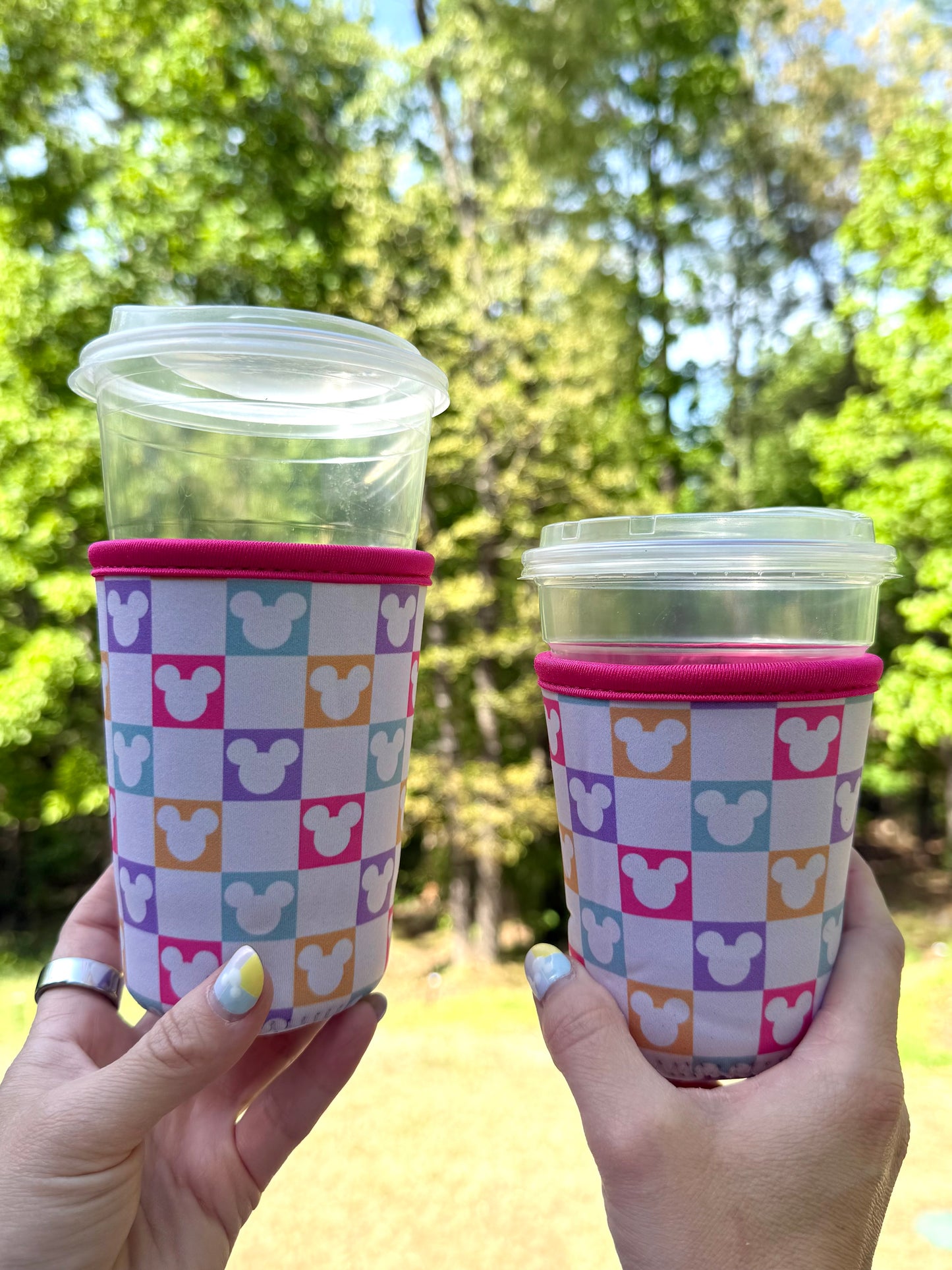 Mouse Checkered Coffee Sleeves