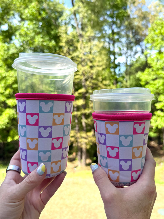 Mouse Checkered Coffee Sleeves