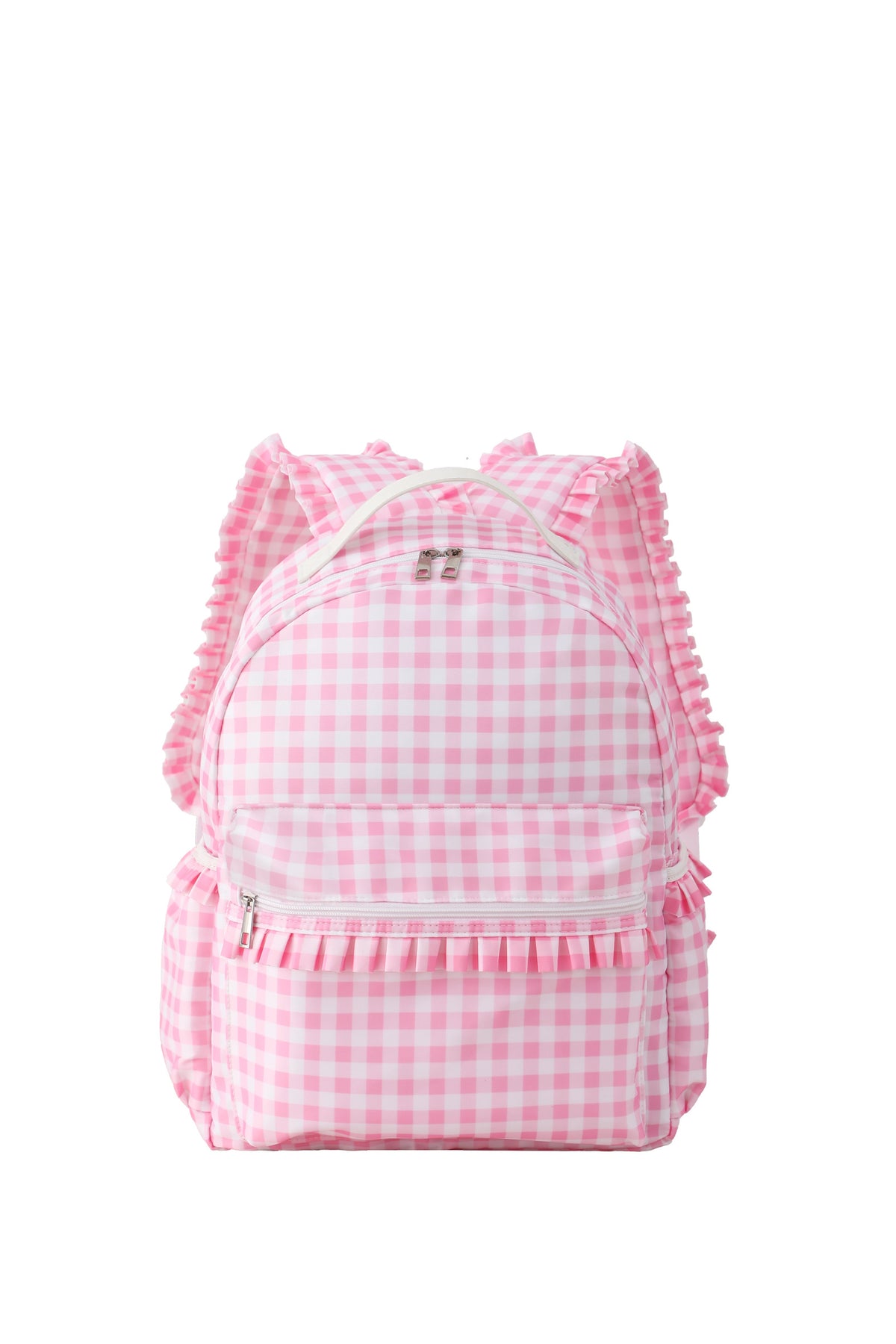 Gingham Full Size Backpack - Personalized with Embroidery