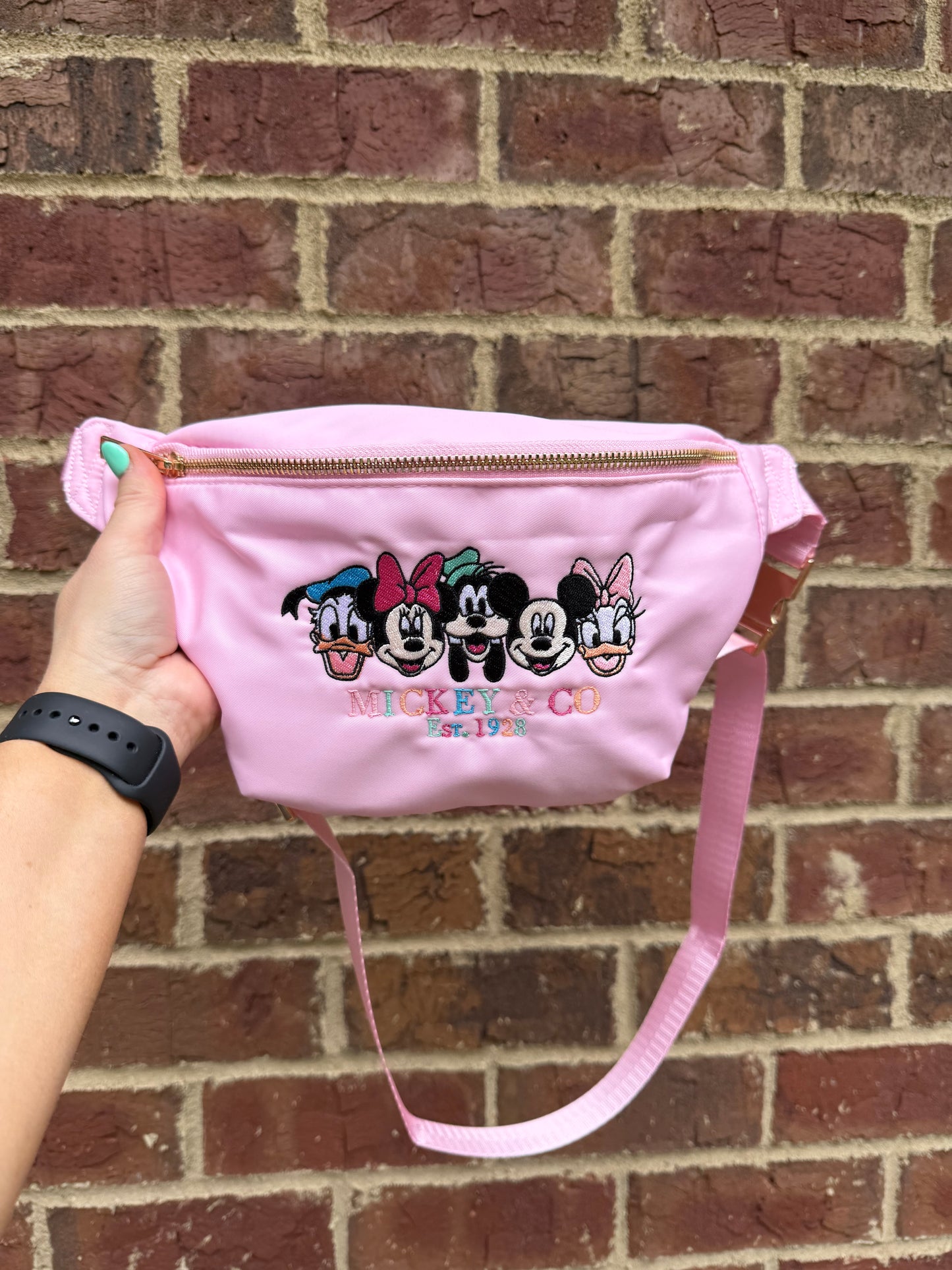Mouse and Co Large Embroidered Fanny Pack